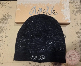 Čepice "Anekke Black Knitted Beanie"